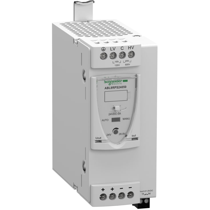 SM Strømforsynong 24VDC 5A Man/Auto 1F