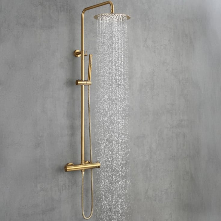 Lavabo Safira dusjsett, messing