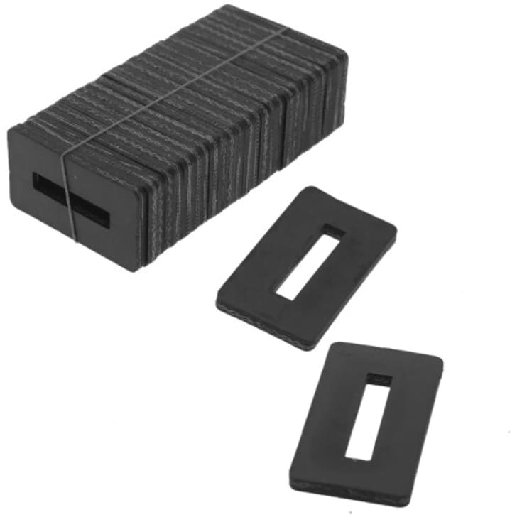 NSH gummiblokk 80 x 45 mm for jute-/stoffbindestropper, 25 stk.