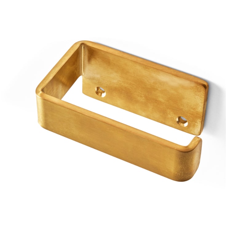 Bastant Design dorullholder, høyre, børstet messing