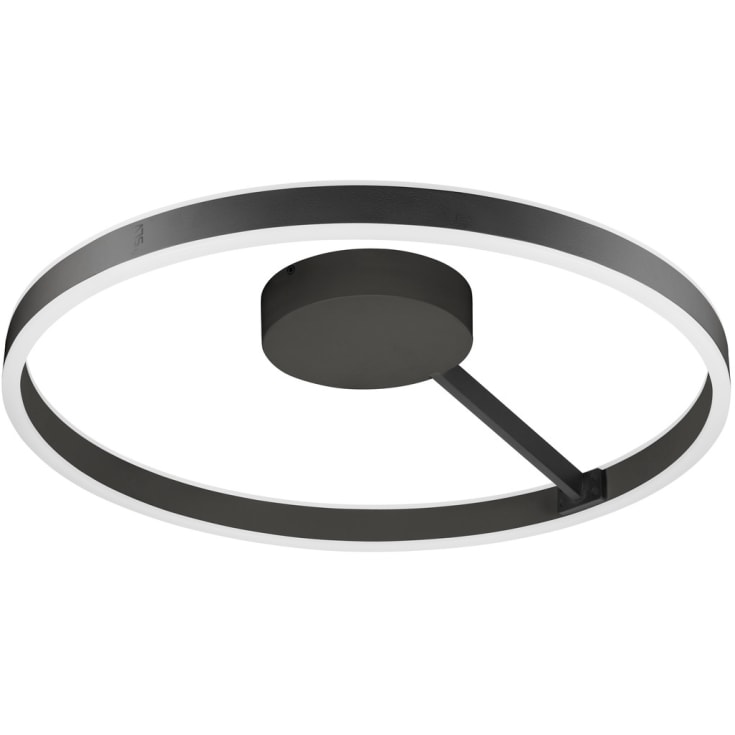 SLV One væg- & loftlampe, sort, Ø60 cm