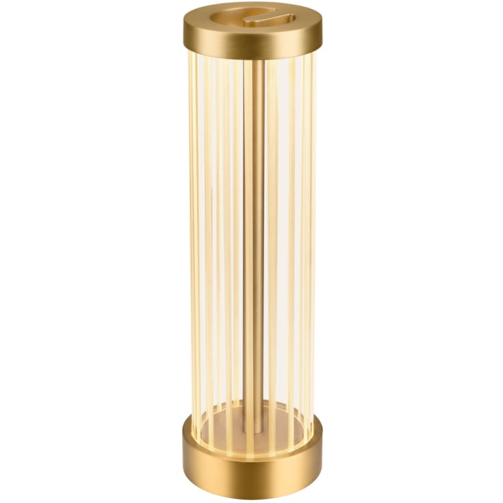 SLV Quimera bordslampa, borstad mässing