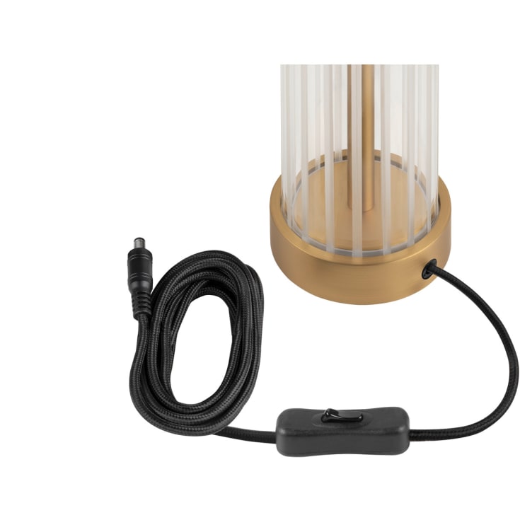 SLV Quimera bordlampe, børstet messing