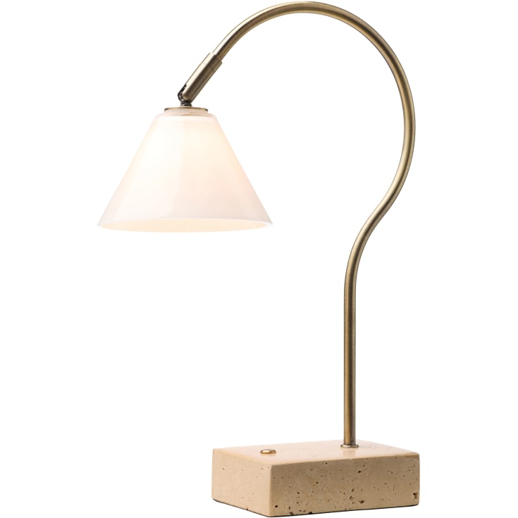 Halo Design Question oppladbar bordlampe, messing