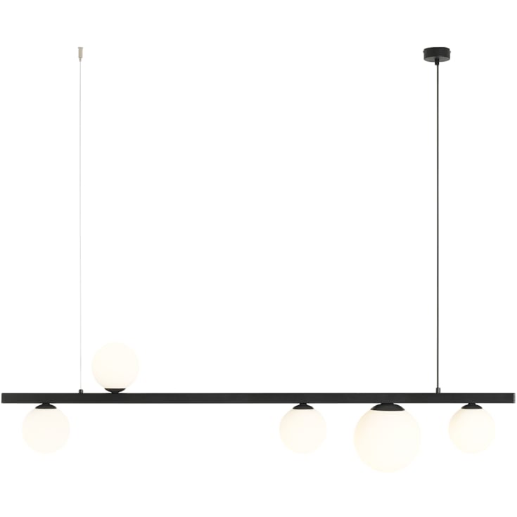 Aldex Garda 5 pendellampa, svart