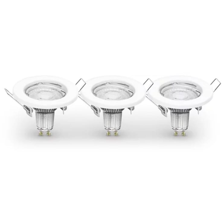Ledvance Recess downlight, 2700K, 2,6W, hvit, 3-pk