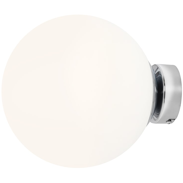 Aldex Ball vegglampe, krom, Ø20 cm