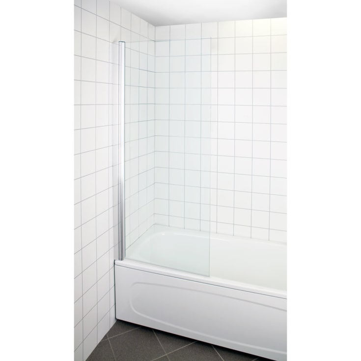 Arrow Bath duschvägg, 78,5 cm, klart glas, aluminiumprofil
