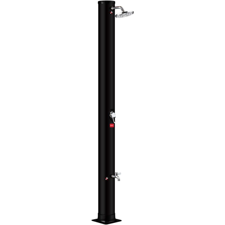 Demerx Sunny 40 utomhusdusch, soluppvärmd, 40 liter, svart