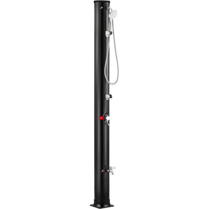 Demerx Sunny 40-1 utomhusdusch, soluppvärmd, 40 liter, svart