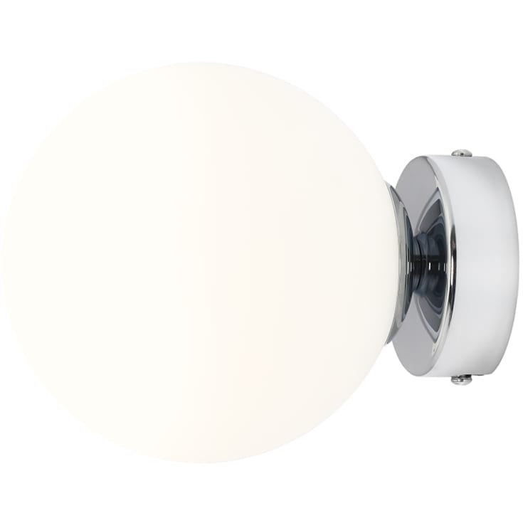 Aldex Ball væglampe, krom, Ø14 cm