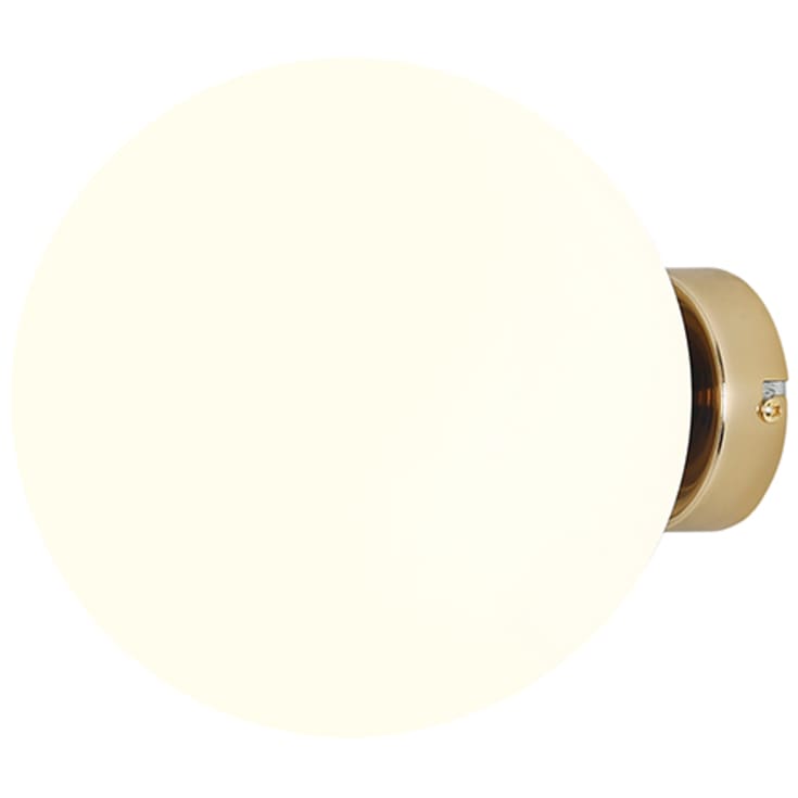 Aldex Ball væglampe, metal og glas, str. M, guld