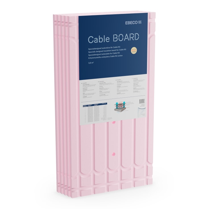 Ebeco Cable Board isoleringsplade, 20 mm