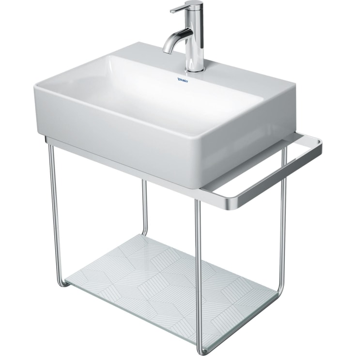 Duravit DuraSquare metallkonsoll, vägghängd, krom
