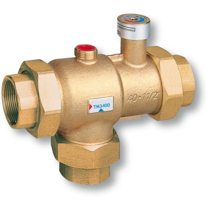 Resideo Braukmann 1/2" termostatbatteri, skoldingsbeskyttelse, 45-65°, 45-65