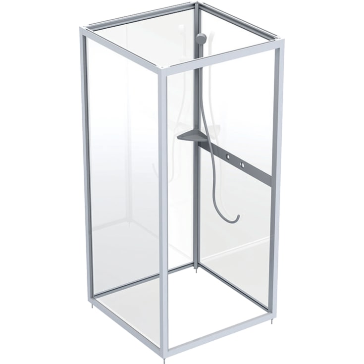 Contura Shower Next NK duschkabin, övre del, 80x80 cm, klar styren