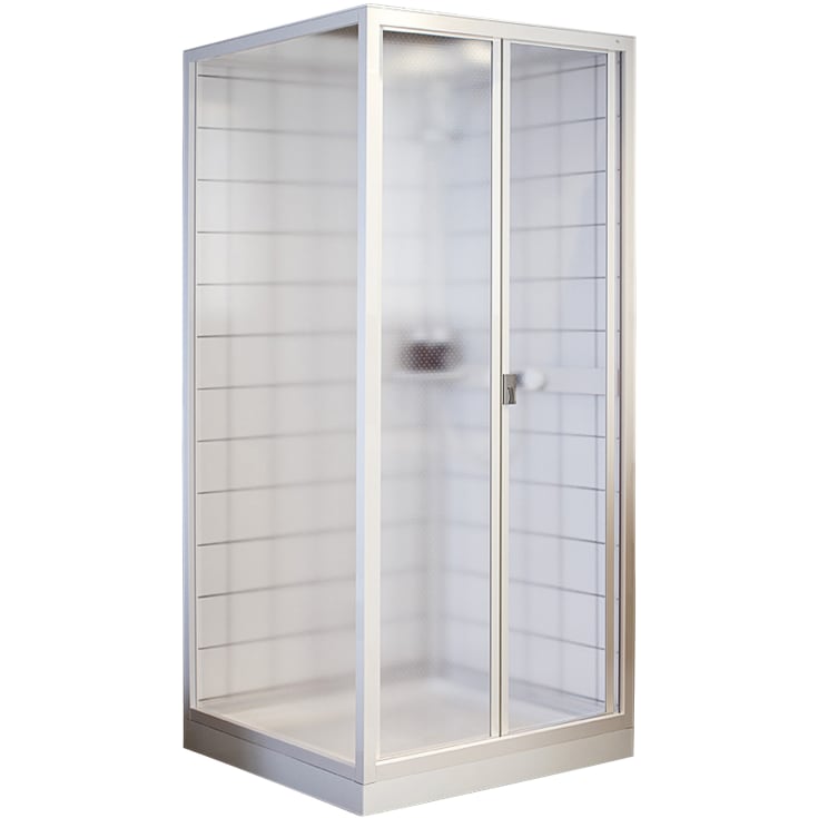 Contura Shower Next NK foldedør, 80 cm, mønstret styren
