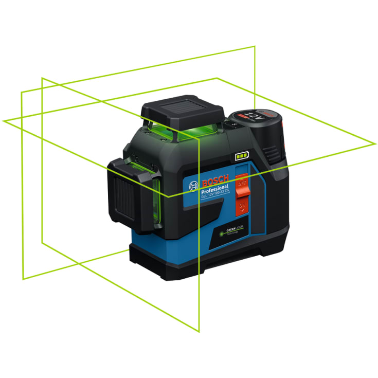 Bosch linje lasergrønn GLL 12V-100-33 CG/AA solo