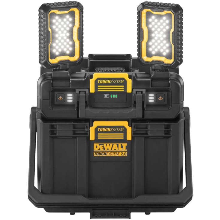 DEWALT Toughsystem 2.0 opbevaringskasse med LED-lamper