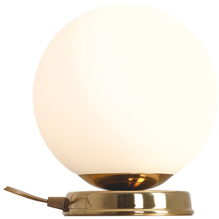 Aldex Ball bordslampa, guld, Ø20 cm