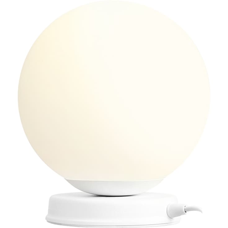 Aldex Ball bordlampe, hvit, Ø20 cm