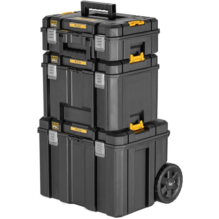 DEWALT TSTAK mobilt opbevaringssæt, 3 dele, langt håndtag