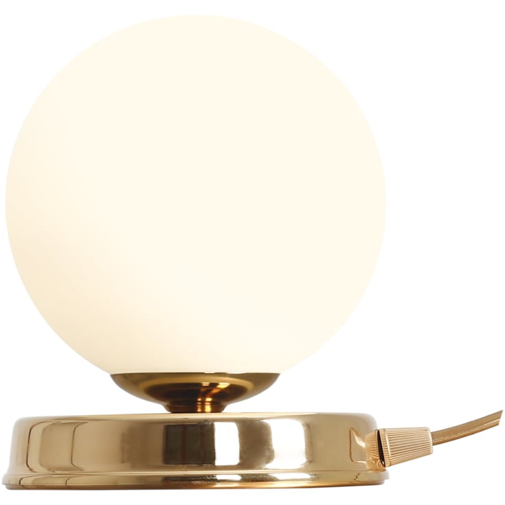 Aldex Ball bordlampe, gull, Ø17 cm