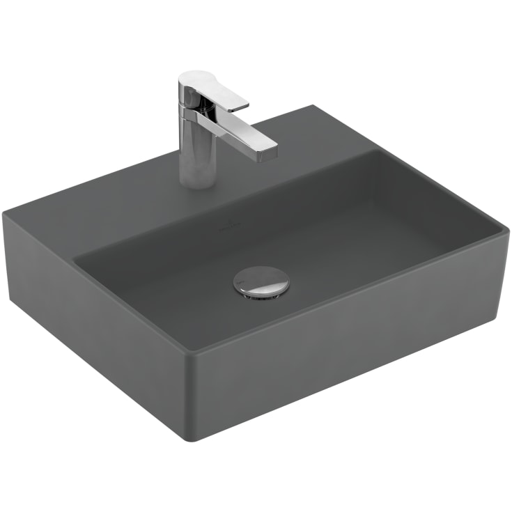 Villeroy & Boch Memento 2.0 tvättställ, 50x42 cm, matt grå