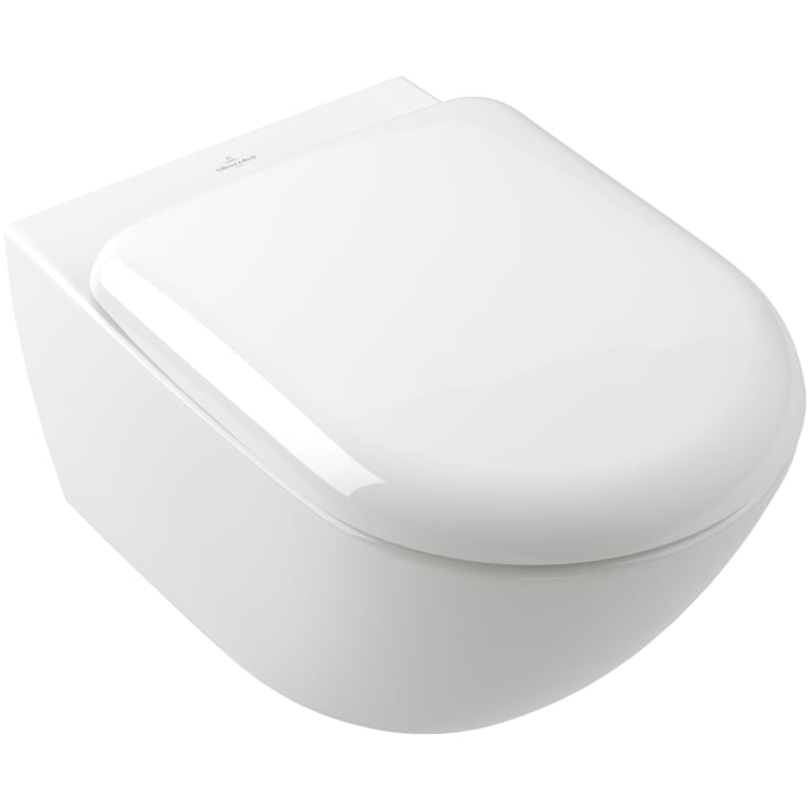 Villeroy & Boch Antao vegghengt toalett, uten skyllekant, rengjøringsvennlig, hvit