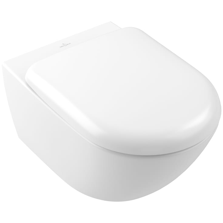 Villeroy & Boch Antao vegghengt toalett, uten skyllekant, rengjøringsvennlig, matt hvit