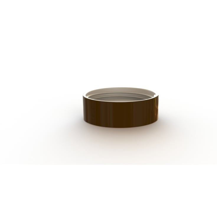 Tak- og Veggarmatur brun glasur med 123,5 mm gjenger IP44 LED
