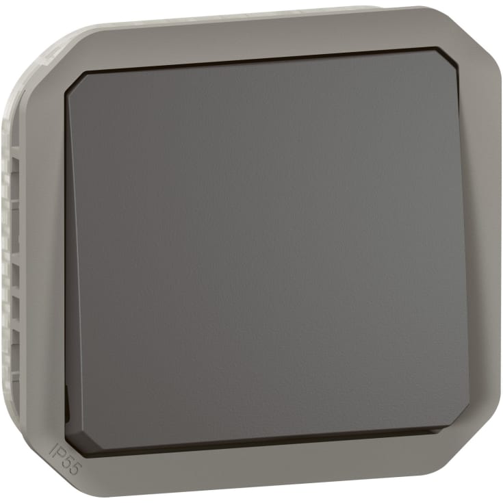 Plexo55 korrespondansebryter 10A 2 modul antrasitt