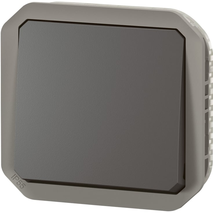 Plexo55 korrespondansebryter 10A 2 modul antrasitt