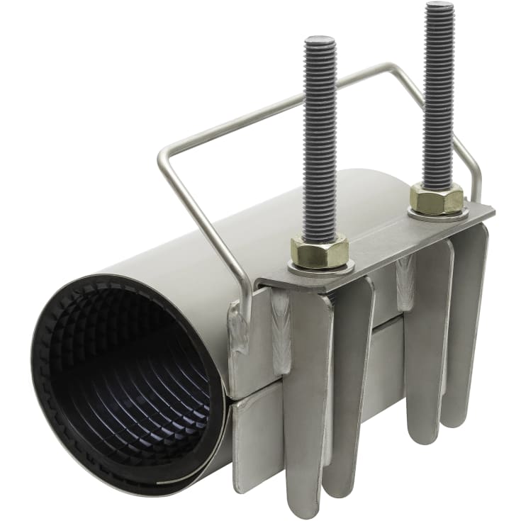 113-123/200 mm reparationshylsa, enkelband, FS10, AISI316 EPDM