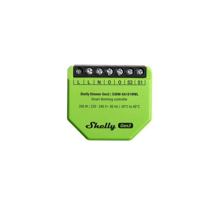 Shelly Dimmer Gen3, WiFi lysdæmper