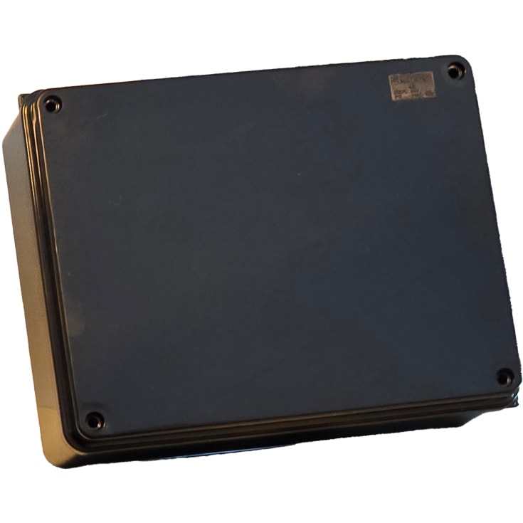 Montagekasse 240x190x90 mm, med påskruet låg, sort