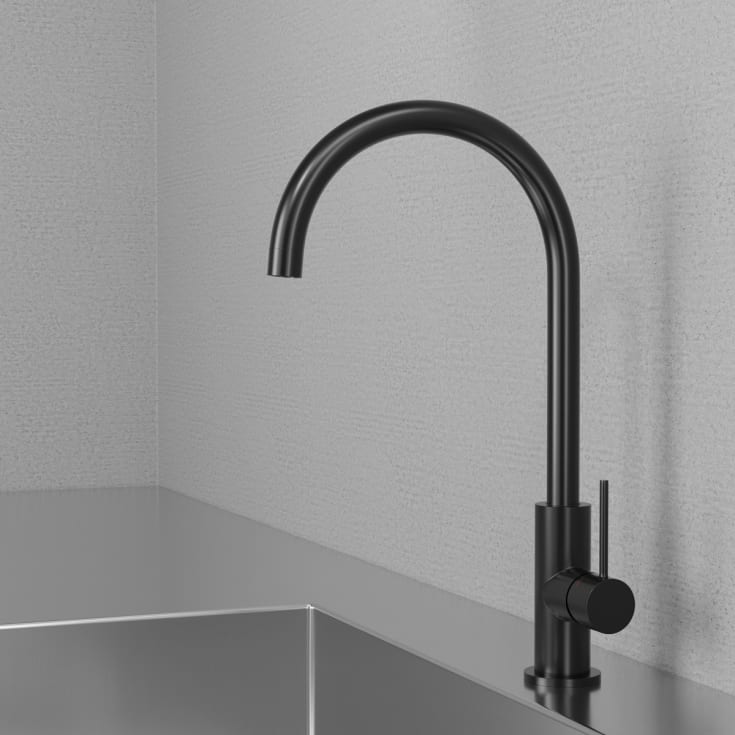 Scandtap Equip kjøkkenarmatur, børstet svart