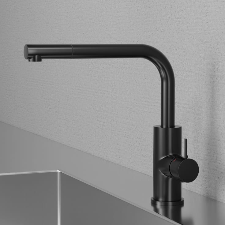 Scandtap Accent 90 kjøkkenarmatur, matt sort
