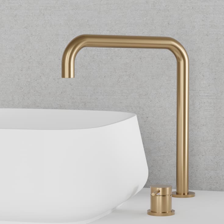 Scandtap Harmonised K2 Square kjøkkenarmatur, børstet messing