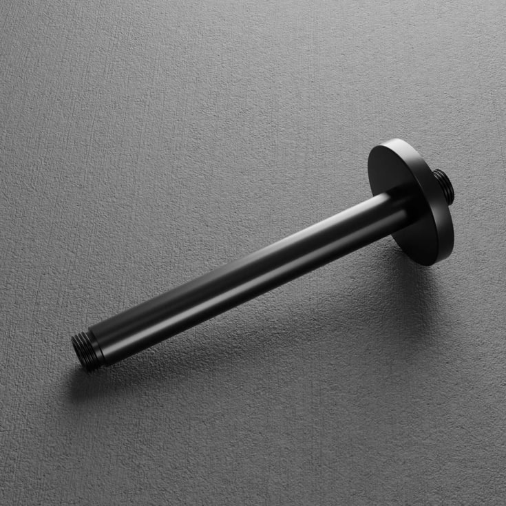 Scandtap Harmonized dusjarm, 20 cm, børstet svart krom