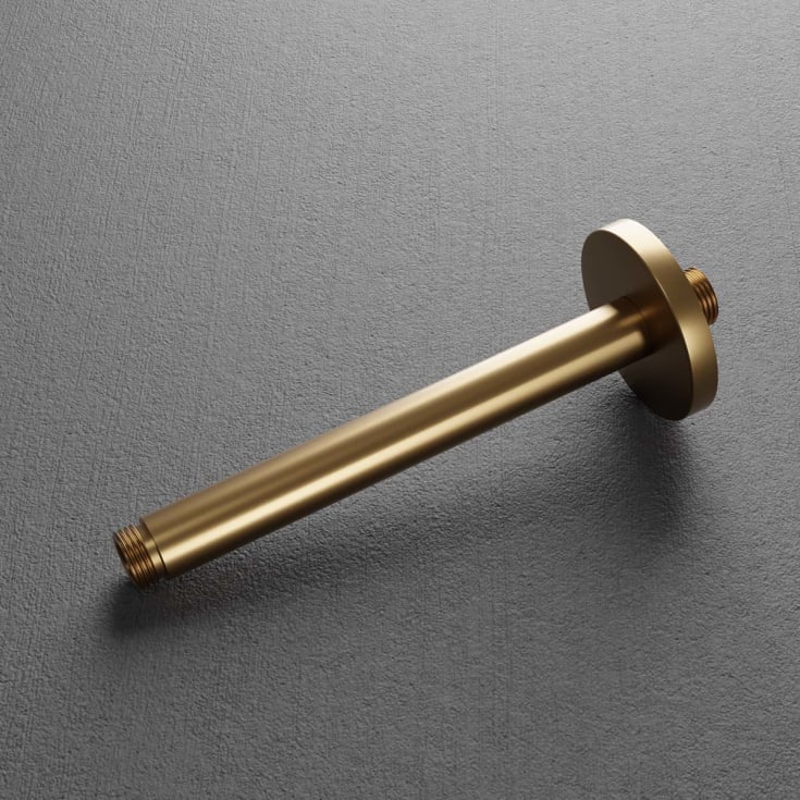 Scandtap Harmonized dusjarm, 20 cm, børstet messing