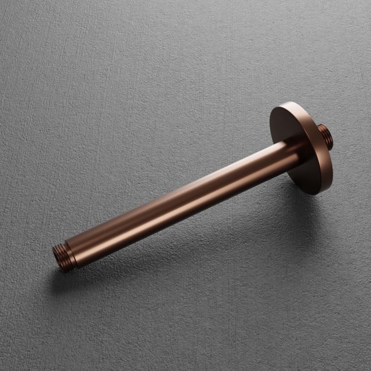 Scandtap Harmonized dusjarm, 20 cm, børstet kobber