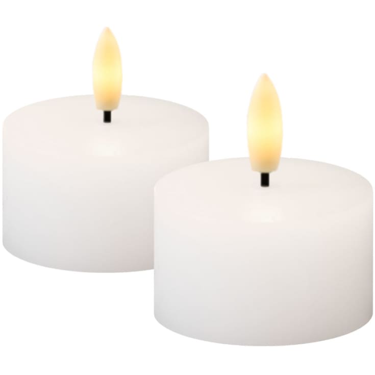 Sirius Sille LED värmeljus, batteri, vit