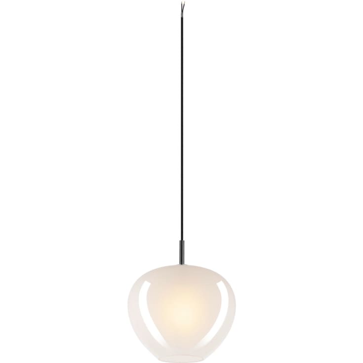 SLV Pantilo Convex pendel, krom/hvid, Ø29 cm