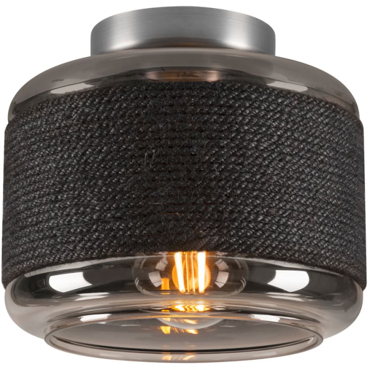 SLV Pantilo Rope vägg- och taklampa, silver, Ø19 cm