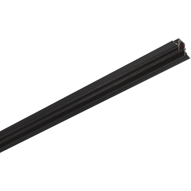 SLV 48V strømskinne til indbygning, sort, 3 meter