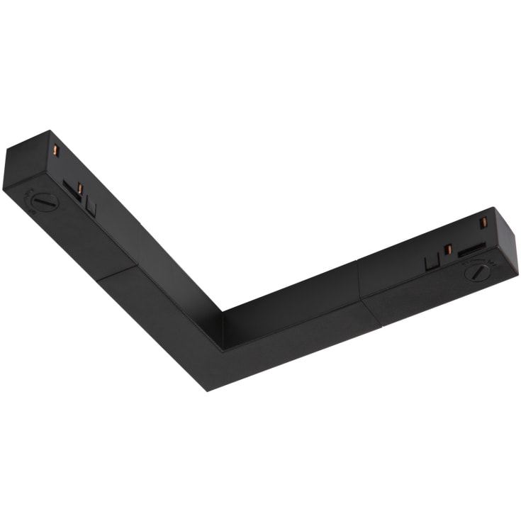 SLV 48V Track L-samlestykke, sort