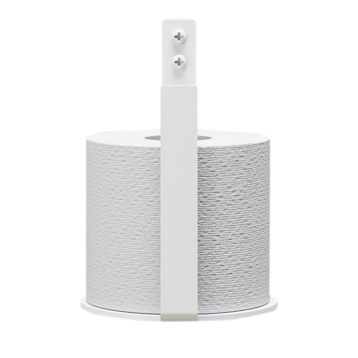 Nichba reservepapirholder, hvit