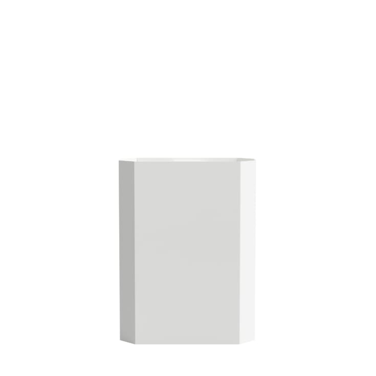 Nichba Paper Bin søppelbøtte, 12 liter, hvit