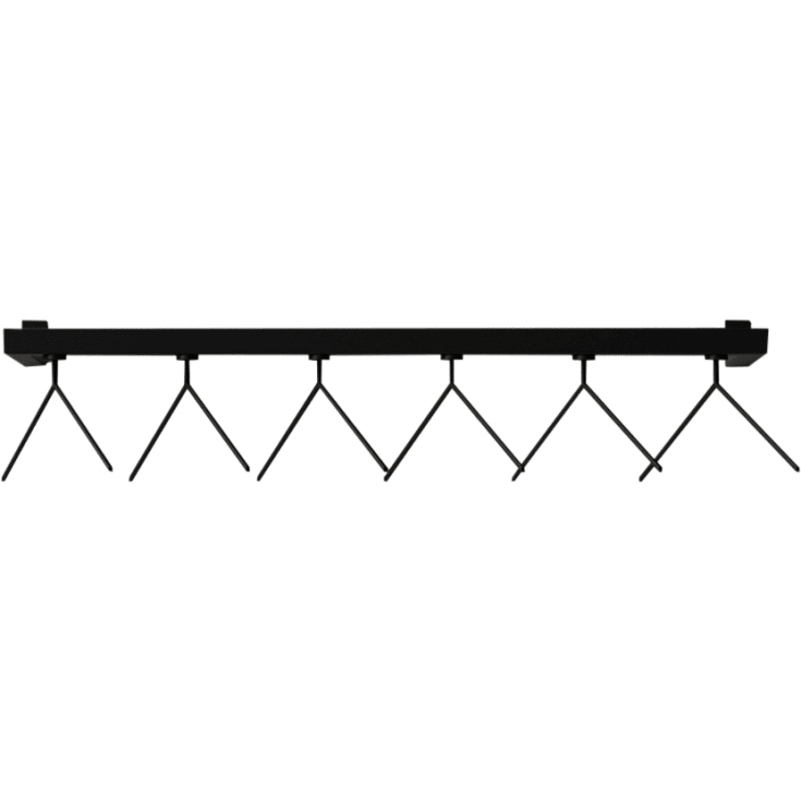 Nichba HangSys klädställning, 100x26,3 cm, svart